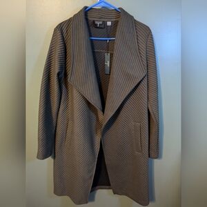 COPY - NWT Tahari Open Front Textured Long Blazer Jacket M